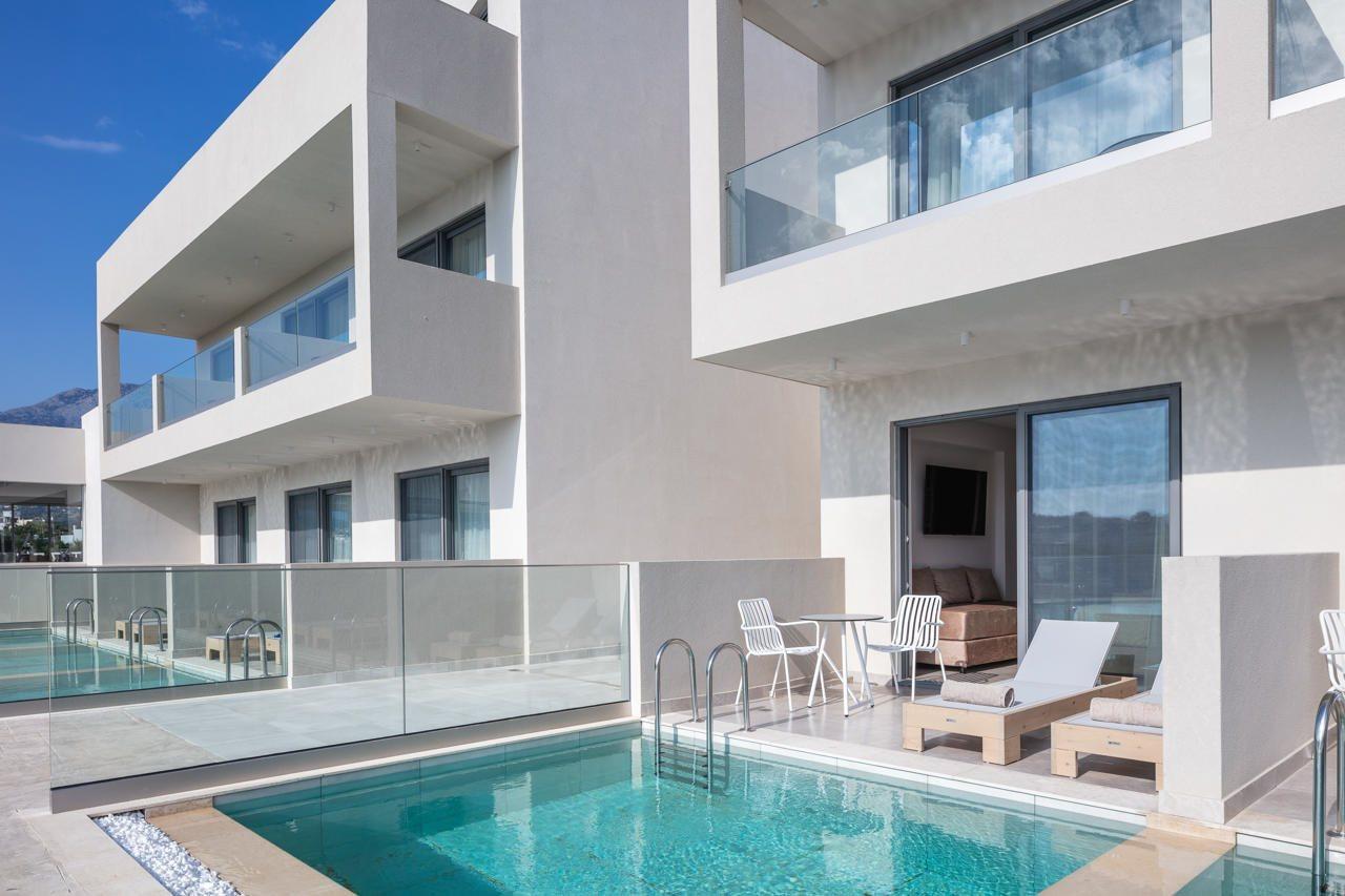 Paralia Kourna Nima Boutique Hotel (Adults Only) מראה חיצוני תמונה